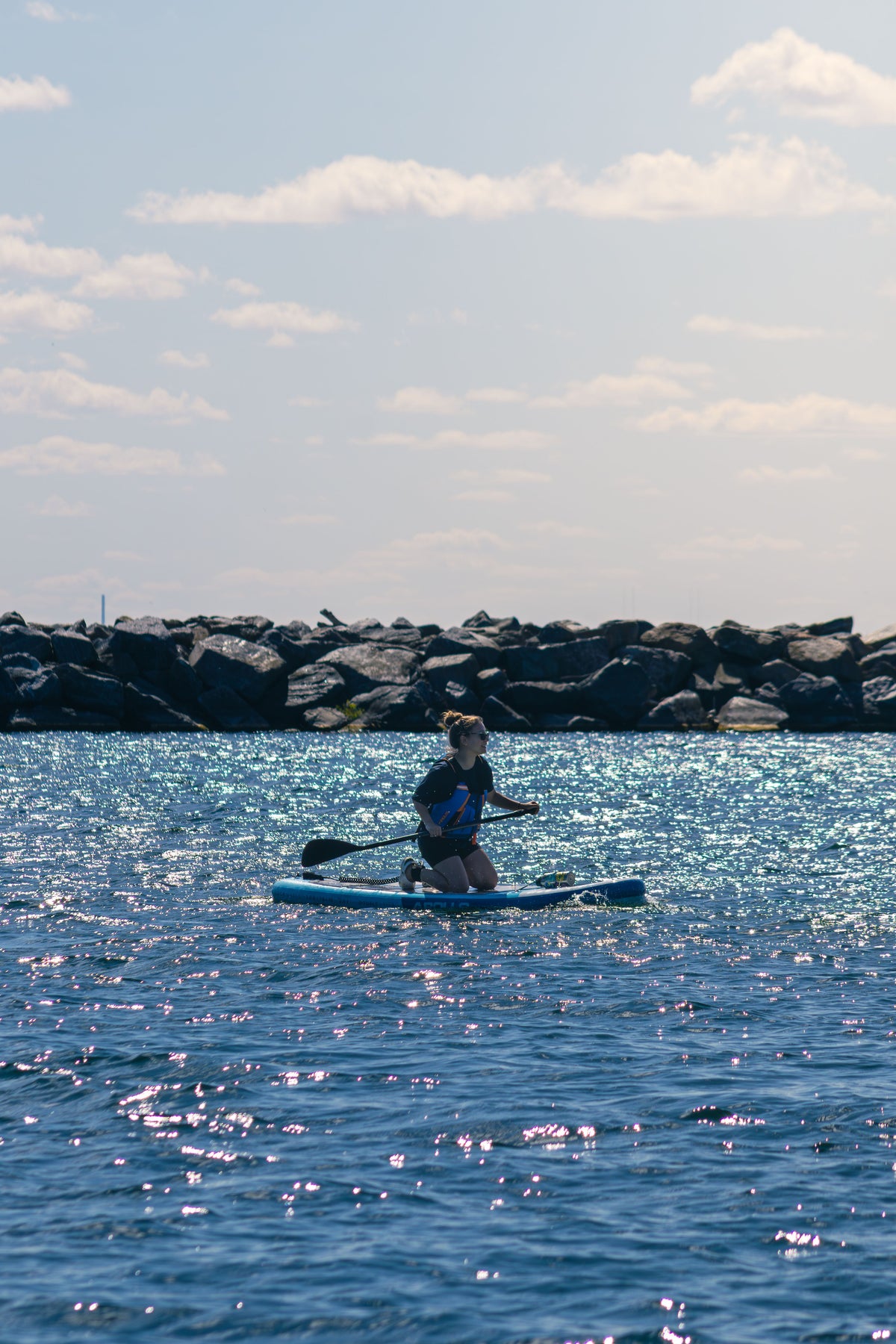 Paddle boarding photo for Paddle boarding in Chestermere: A New Dock and Convenient Amenities for an Easy Adventure