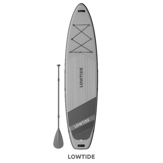 LowTide Inflatable Stand Up Premium Paddle Board (Grey)