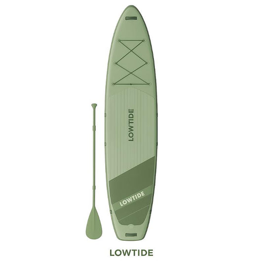 LowTide Inflatable Stand Up Premium Paddle Board (Green)