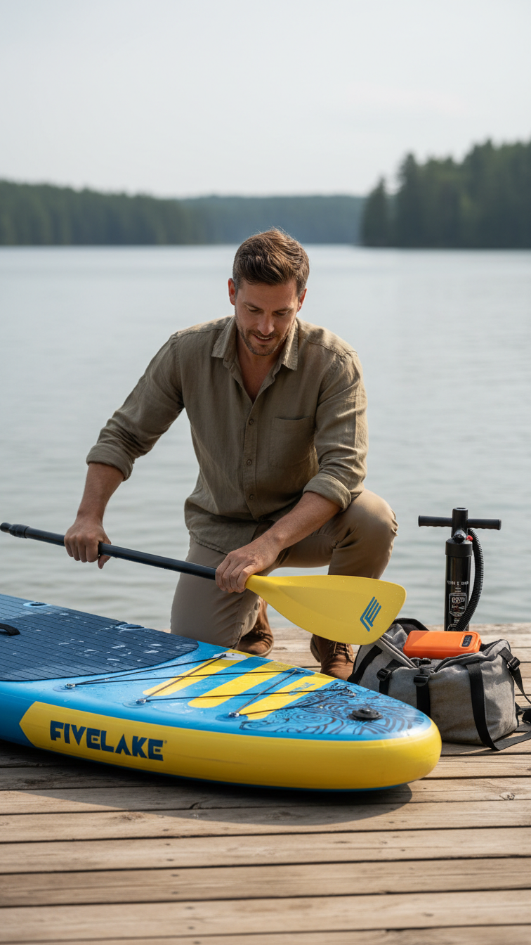 FiveLakes Blue 11' x 35" Extra Wide Board