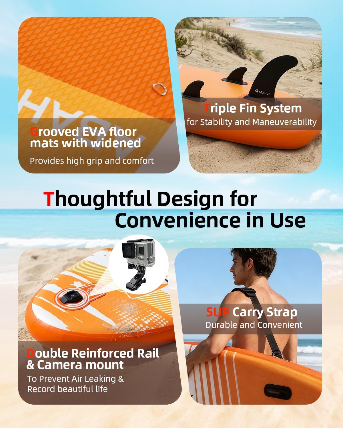 10'6' x 33" All-In-One Inflatable SUP Kit