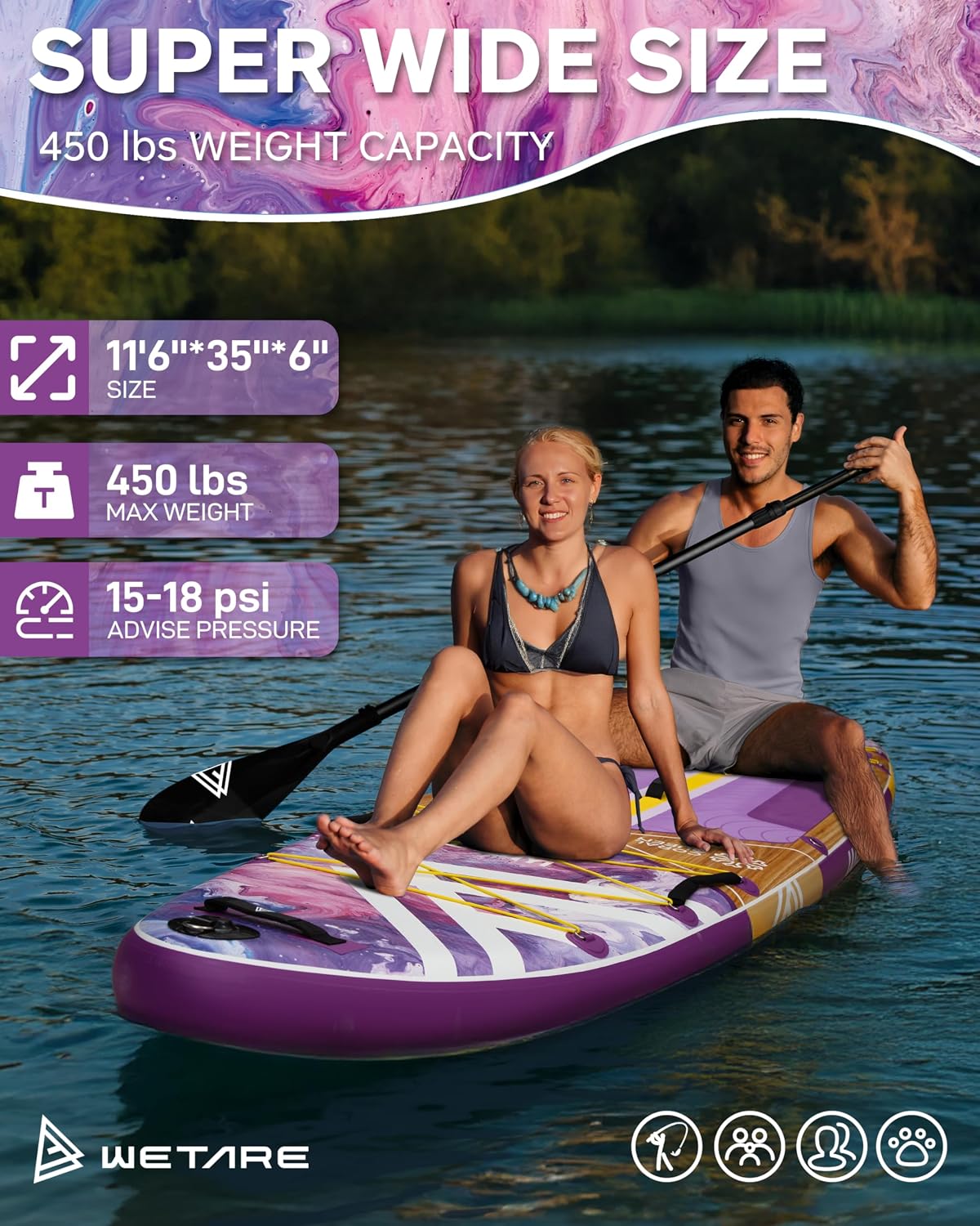 11'6' Inflatable Paddle Board Kit with Paddle