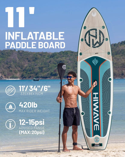 Premium 11' SUP Paddle Board Full Kit