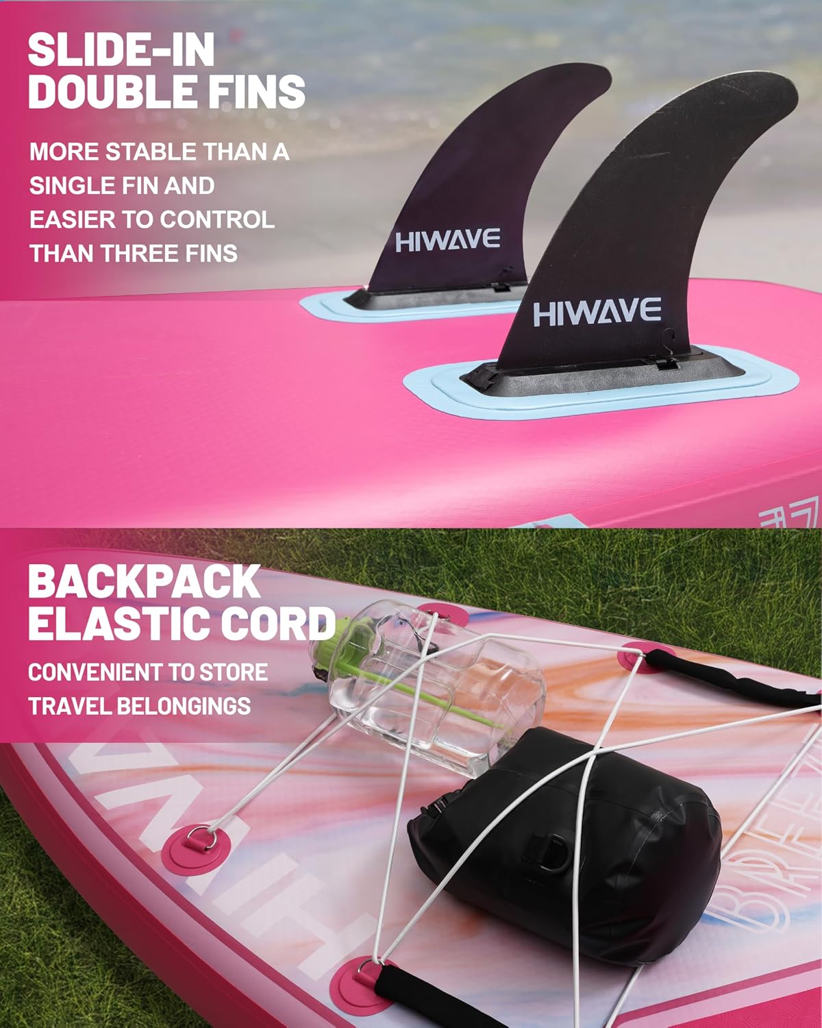 Pink Inflatable Paddle Board 11'FT