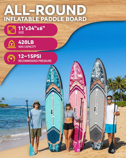 Pink Premium Inflatable Paddle Board