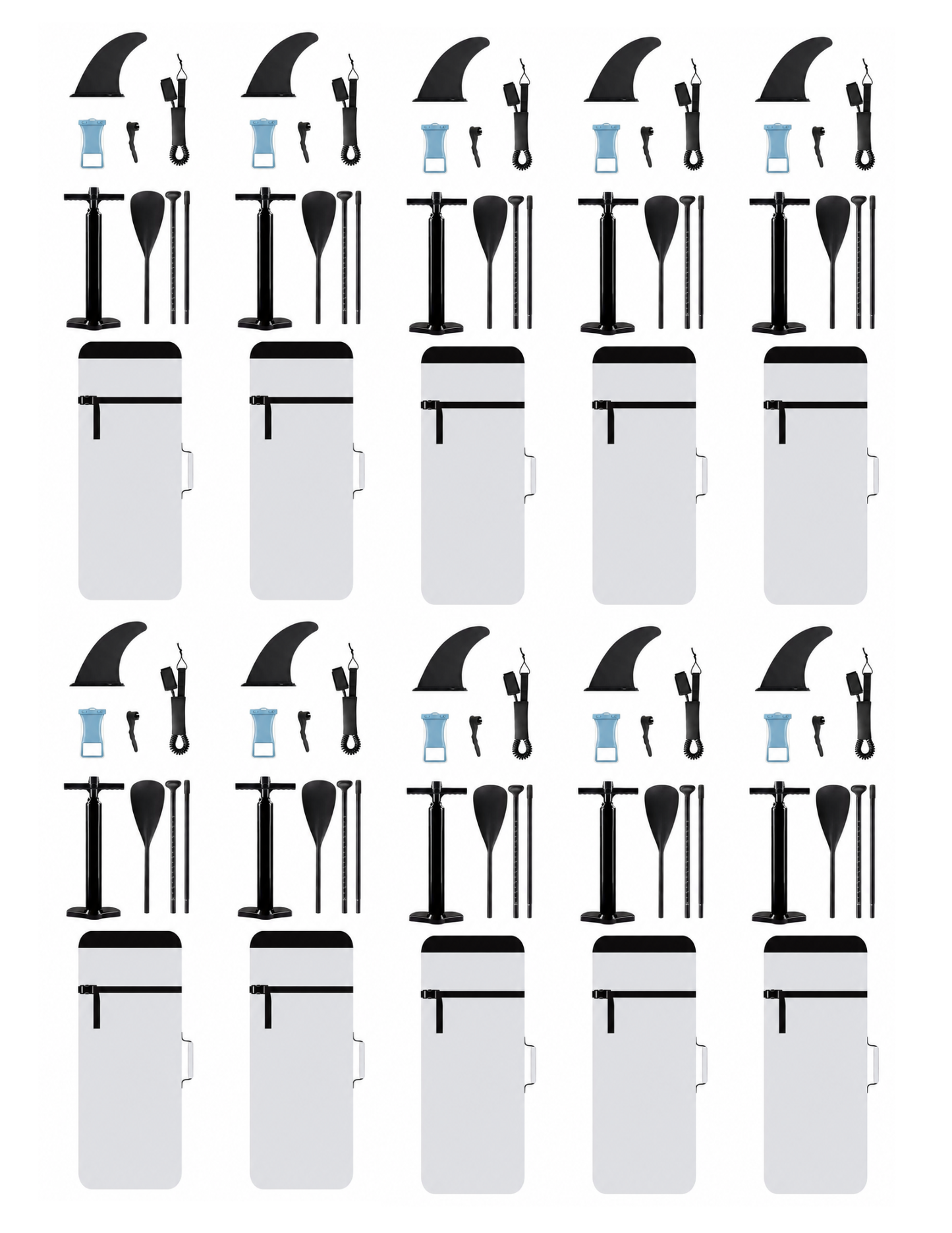 Wholesale SUP Paddle Board Accessory Package – Paddle, Pump, 9" Fin & Repair Kit | Canada