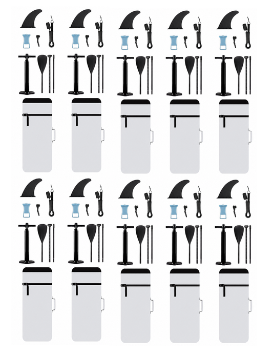 Wholesale SUP Paddle Board Accessory Package – Paddle, Pump, 9" Fin & Repair Kit | Canada