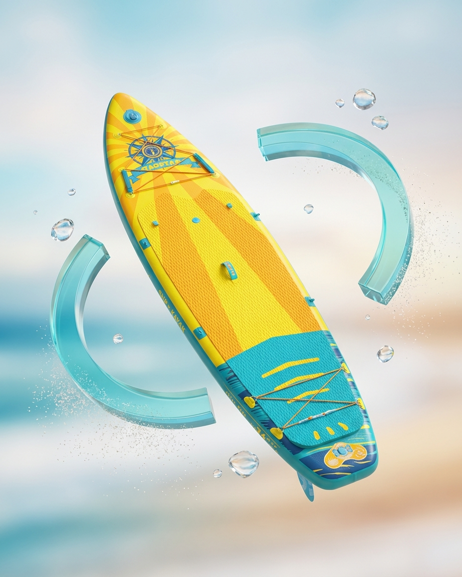 Yellow Pro 11' x 34" SUP Board