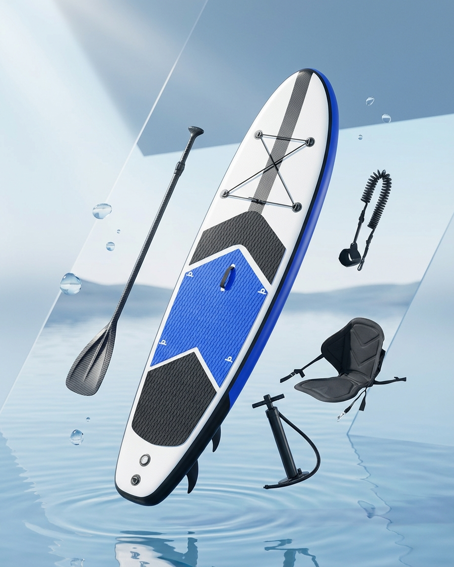 10' Kayak + Standing Inflatable Paddle board