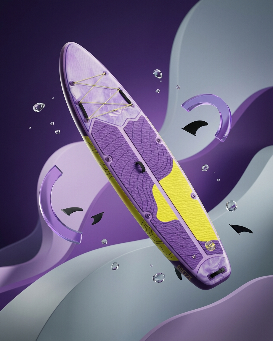 Purple Pro 11" x 34" Paddle Board