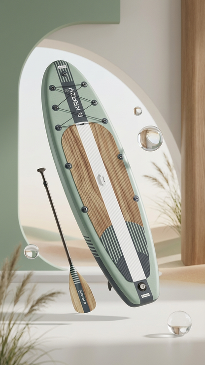 Green Pro 12'6 x 32" Inflatable Paddle board