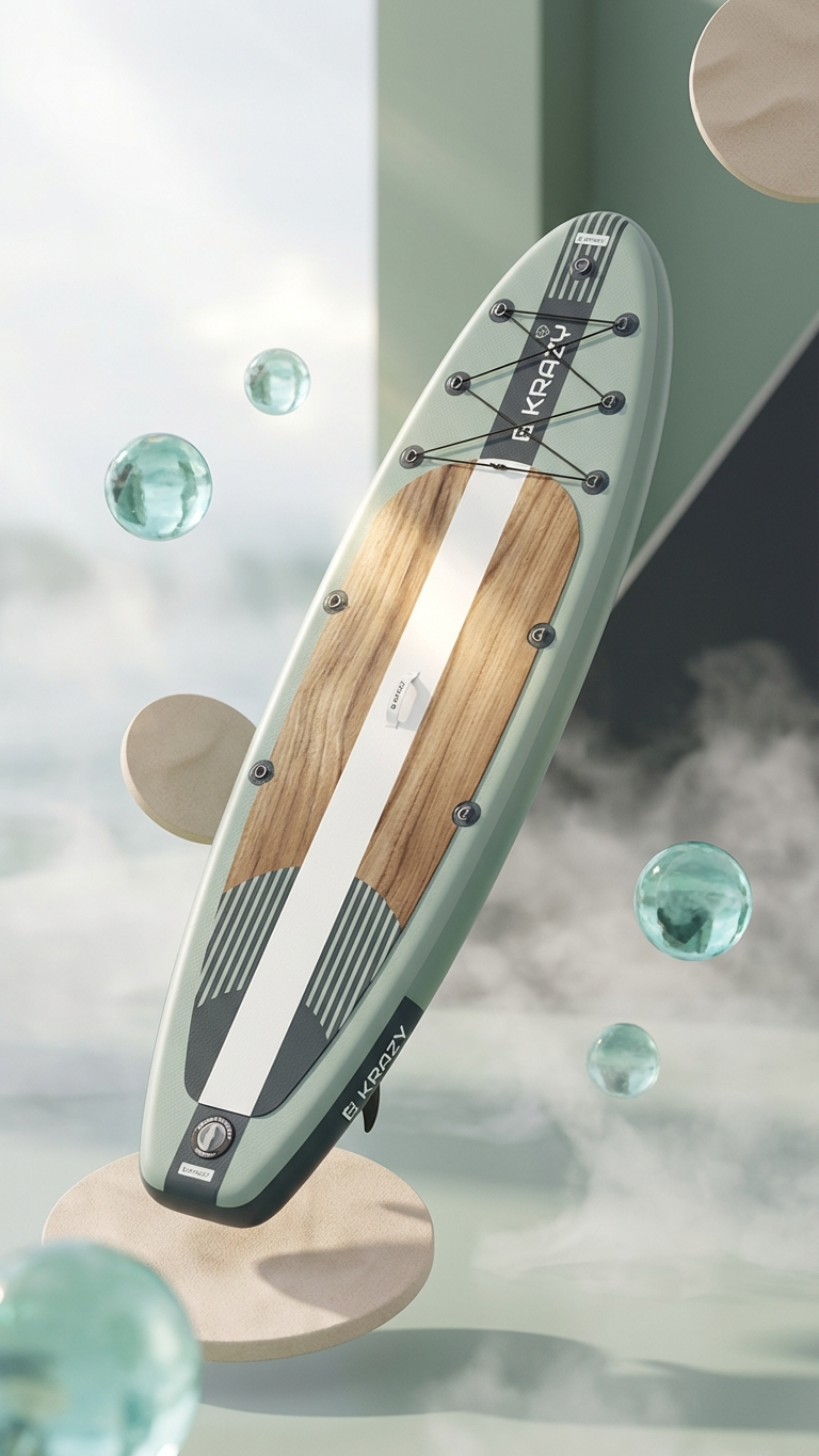 Green Pro 12'6 x 32" Inflatable Paddle board