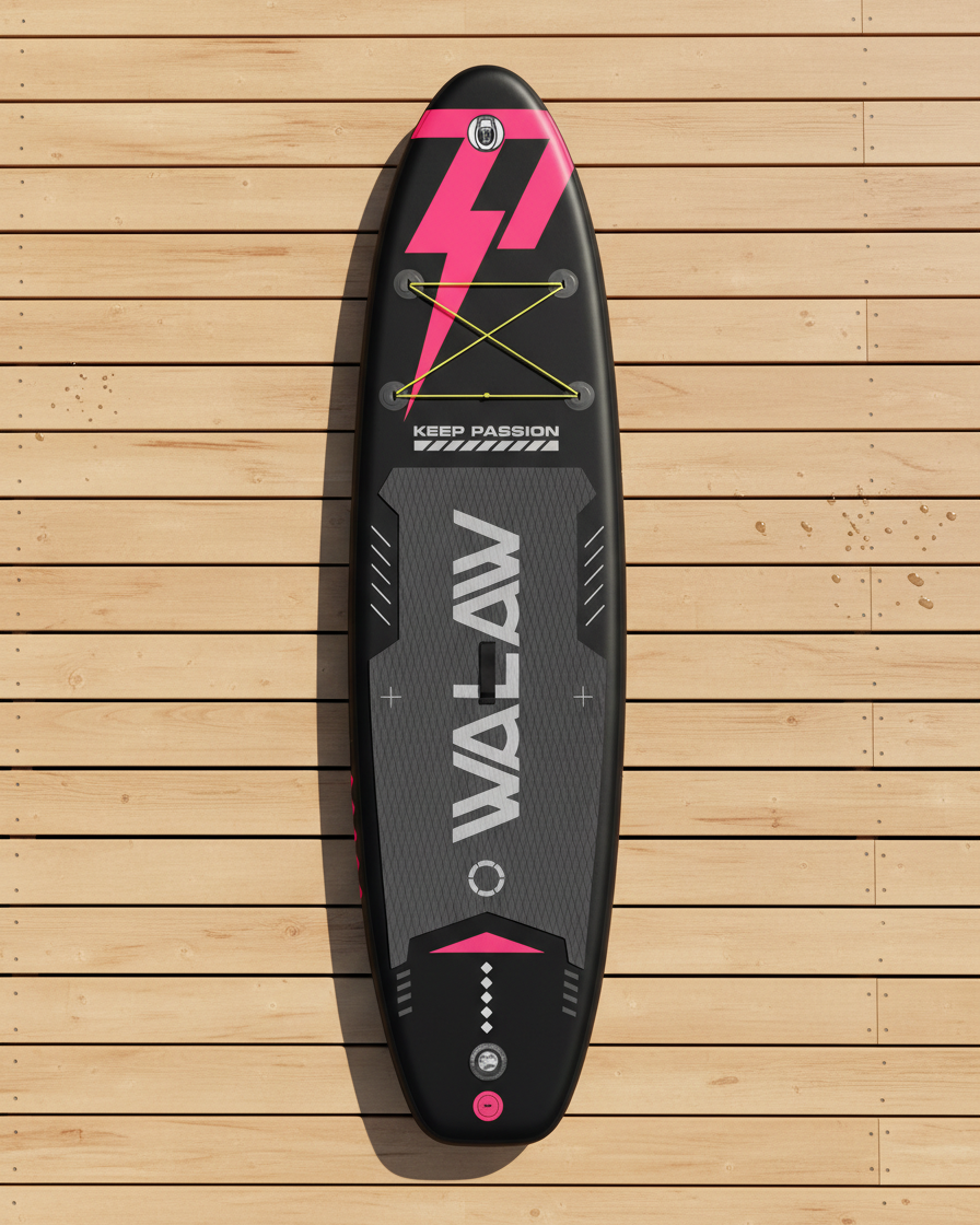 Neon Pink 10'6' Inflatable Paddle Board