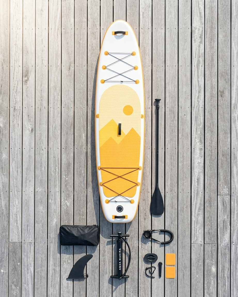 Orange 11'6" x 35" Big Boy Paddle Board