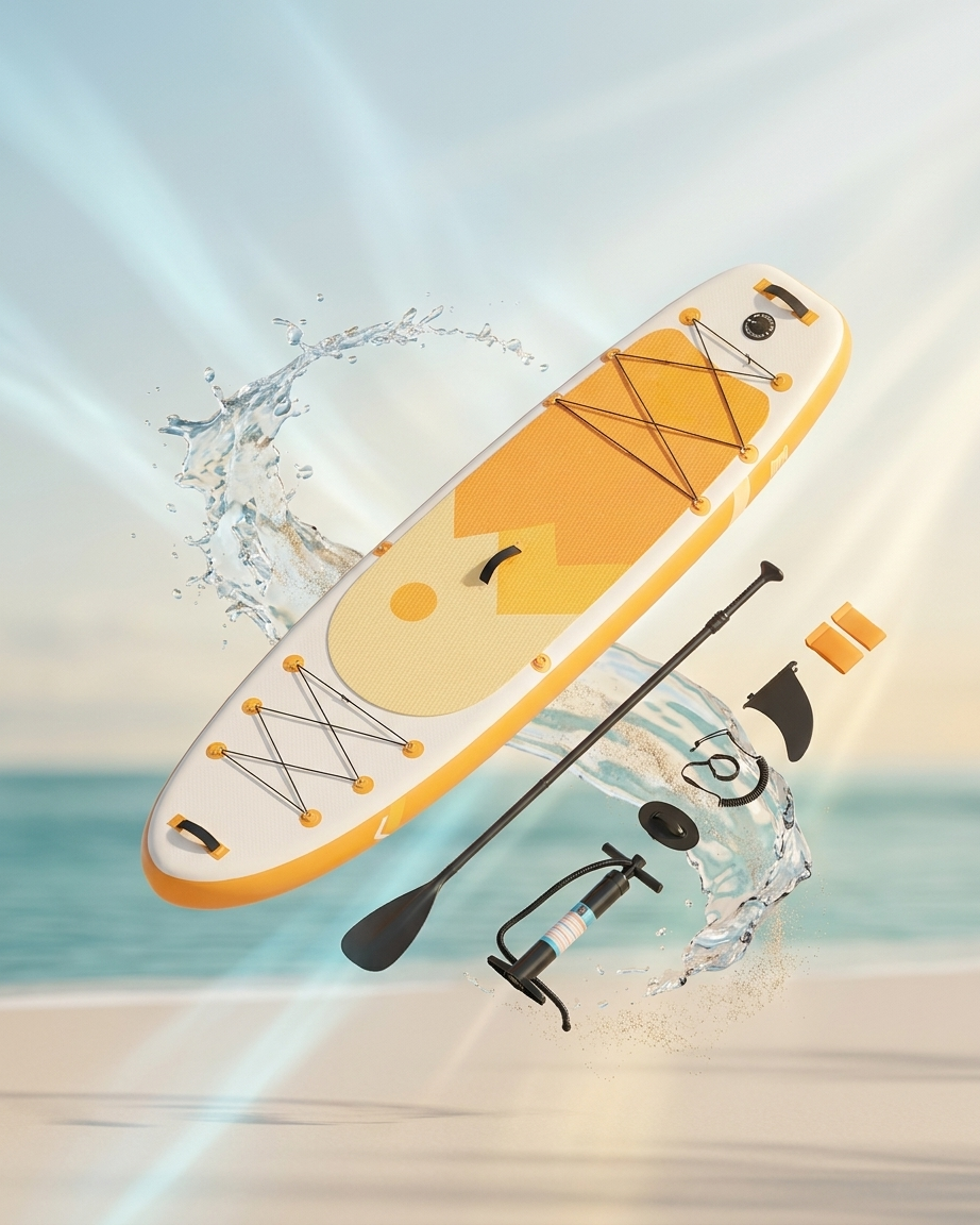 Orange 11'6" x 35" Big Boy Paddle Board