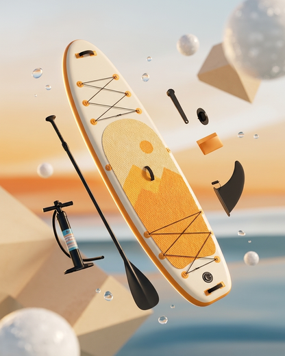 Orange 11'6" x 35" Big Boy Paddle Board