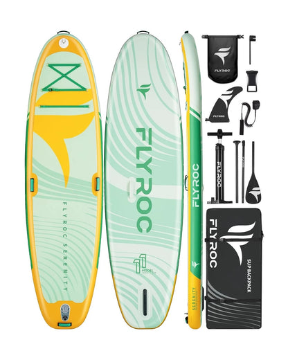 Yoga Paddle Board - 11' x 35" Premium Inflatable Super Stable